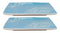 Ebros Nautical Jellyfish Art Blue Large Dinner Plate Set of 2 Square 10.75"