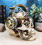 Ebros Steampunk Cyborg R&B Funk Music Fanatic with Headphone 5.75"L Figurine
