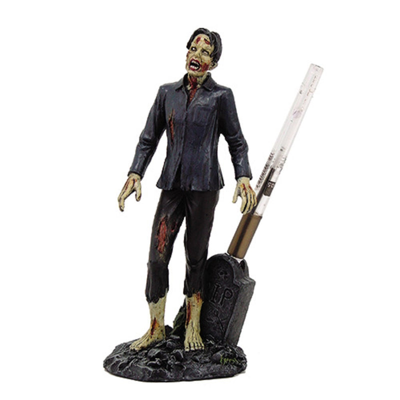 Ebros Zombie With Pen Holder Collectible Figurine Office Decor Desktop