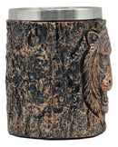 Ebros Bengal Tiger Coffee Mug Textured With Rustic Tree Bark Design 12oz