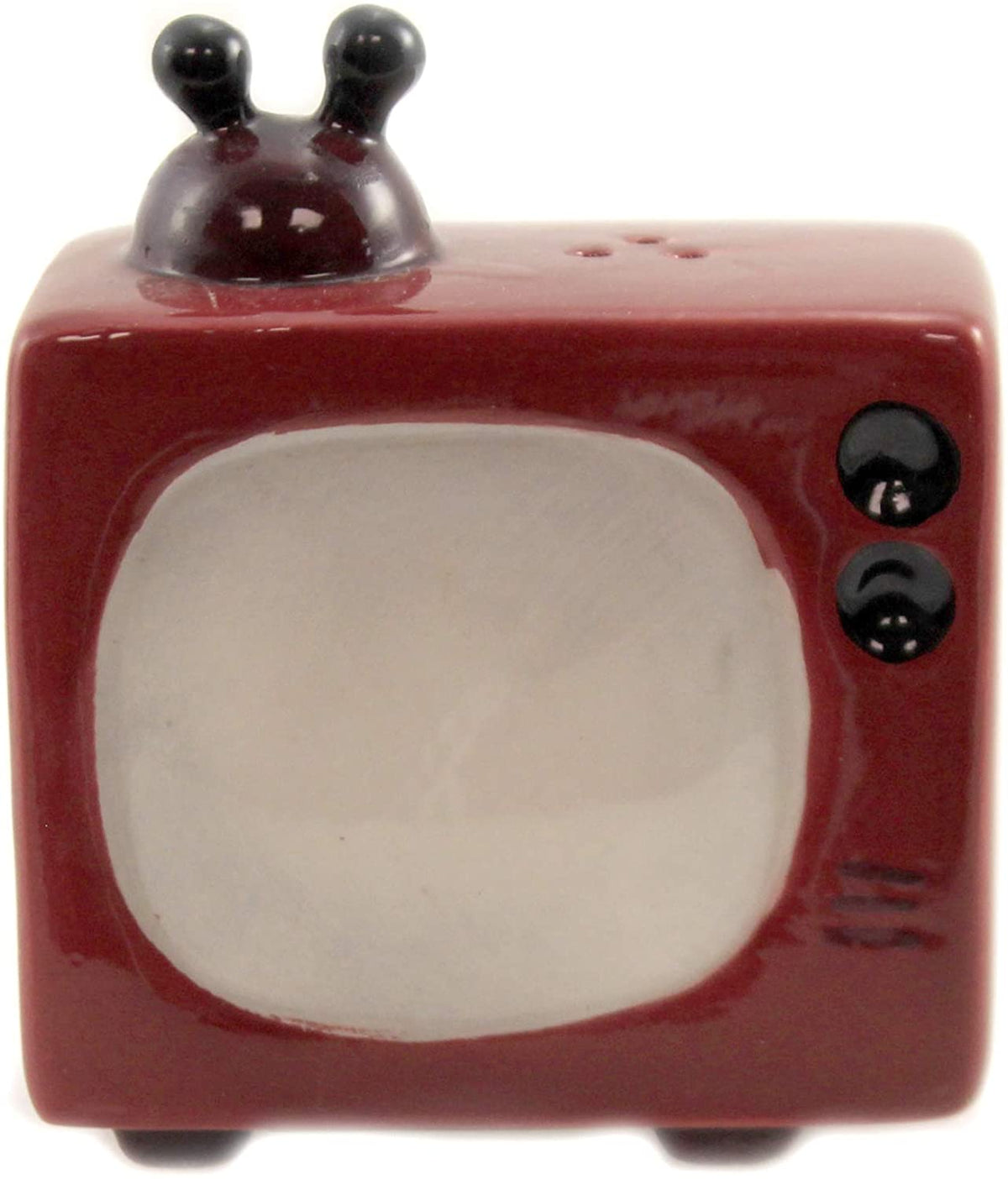 Ebros Retro Televisions Ceramic Magnetic Salt Pepper Shakers Set