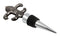 Ebros Gift Fleur De Lis Royal Emblem Kitchen Wine Bottle Topper Stopper Metal Rubber Cork Hosting Accessory