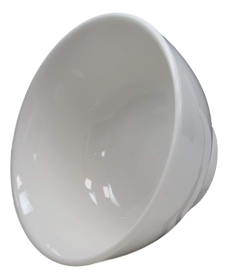 Sleek White Double Walled Porcelain Rice Miso Dessert Soup Bowls 10oz 5"D Set 6