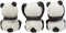 Ebros Whimsical See Hear Speak No Evil Giant Pandas Set of 3 Figurine 2"H