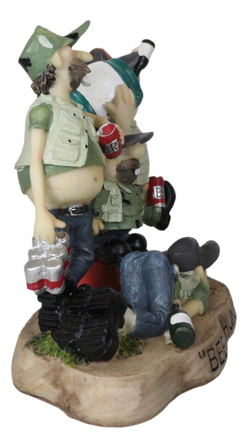 Western Redneck Men Beer Hunters Buddies Drunk On Beer Cans Kegs Party Figurine