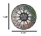 Four Seasons Dendritic Tree Wheel of Life with Pentagram Star Wall Decor Plaque
