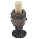 Skull Skeleton Grip Of Death Chalice Goblet Bronzed Toothpick Holder