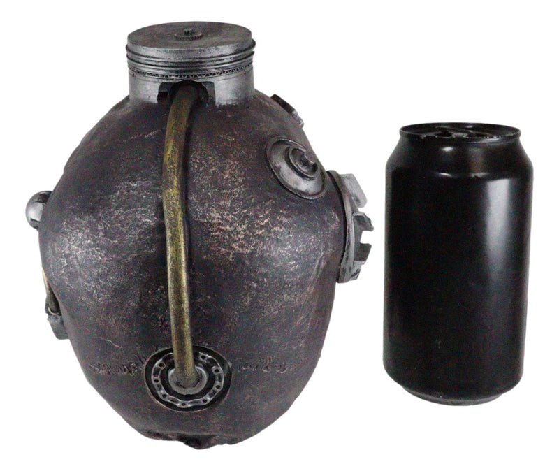 Steampunk Cyborg Steam Cerebrum Cobra Clan Tank Rusted Cranium Skull Figurine