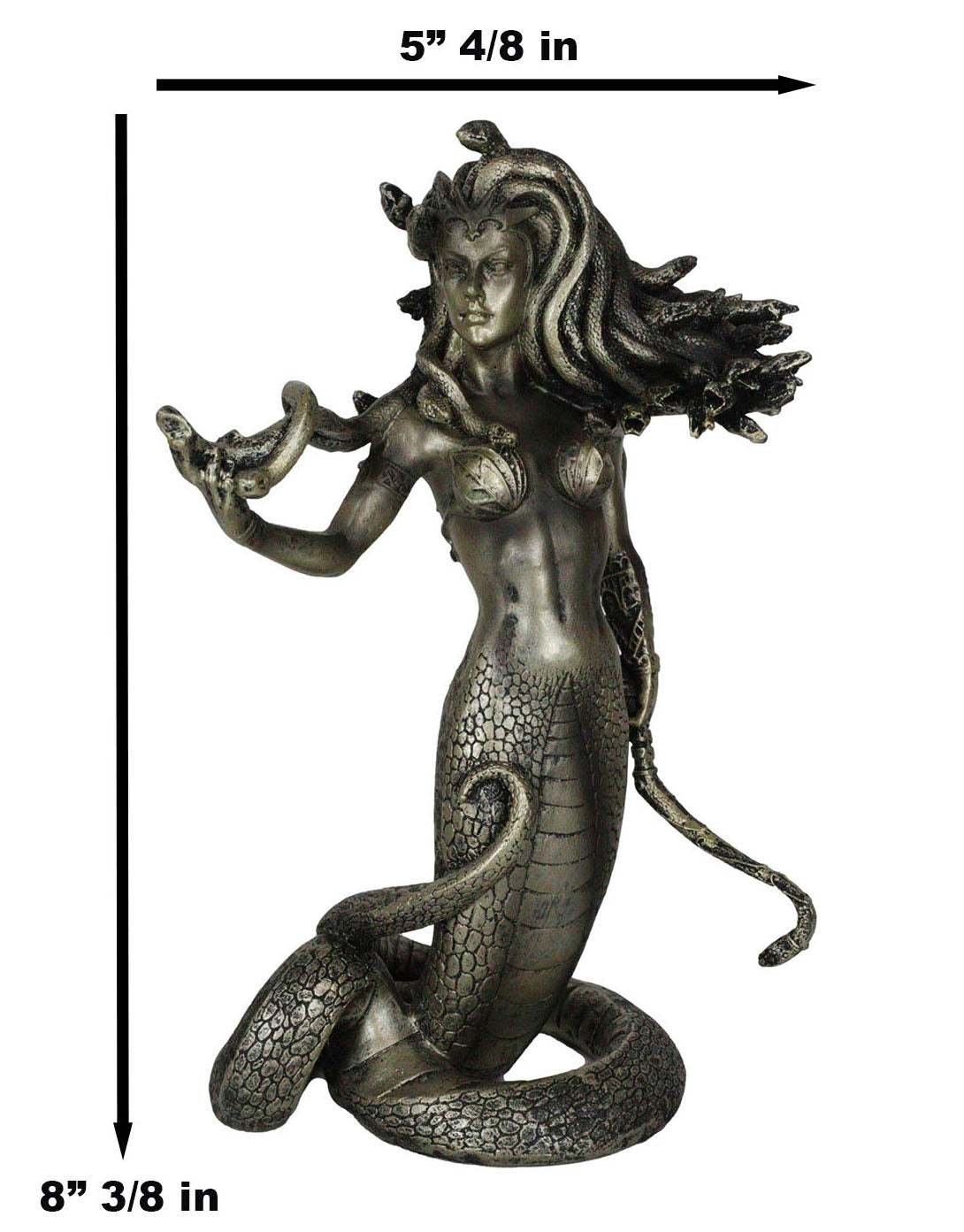 Greek Demonic Goddess The Temptation Of Medusa Statue Luring Gorgon's Gaze - Ebros Gift