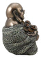 Lucky Buddha With Golden Nugget & Coins Figurine Buddhism Eastern Enlightenment