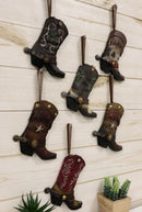 Pack of 6 Lone Star Lace Cross Turquoise Western Cowboy Cowgirl Boot Wall Decors