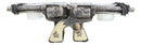 Western Cowboy Dual Crossed Sheriff Revolver Pistols 4 Votives Candle Holder