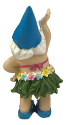 Ebros Free Spirited Hippie Hawaii Themed Vacation Fairy Garden Mrs Hula Bikini Gnome Figurine 6" Tall DIY Mrs Lady Gnomes Collection Statue Home Decor