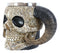 Ram Horned Tribal Floral Lace Tooled Skull Beer Stein Tankard Coffee Cup Mug