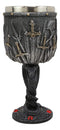 Valyrian Steel Swords And Armory With Entwined Double Dragons Wine Goblet 6oz