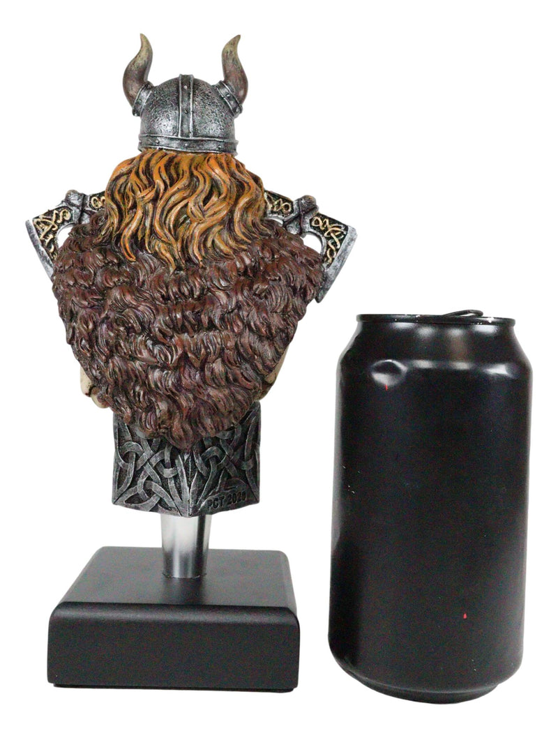 Ebros Viking Berserker Warrior Skeleton Novelty Beer Tap Handle Figurine With Base