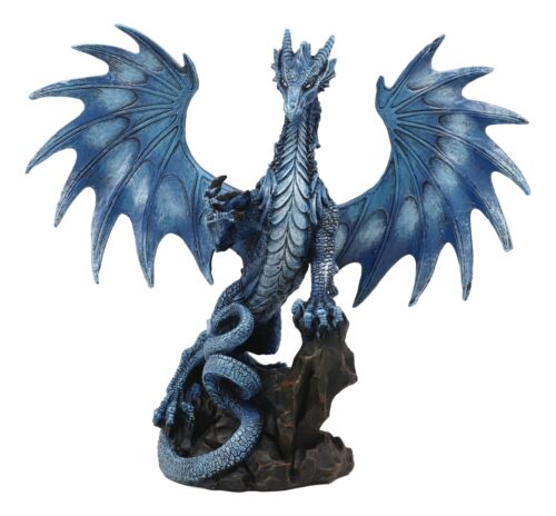 Ruth Thompson Blue Sea Blade Dragon Statue With Letter Opener Dagger Sword Decor