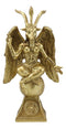 Sabbatic Goat Idol Baphomet Resin Statue The Horned God Goat of Mendes 6.5"H
