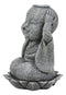 Ebros Zen Meditating Japanese Bosatsu Jizo Monk On Lotus Throne Statue 4" Tall