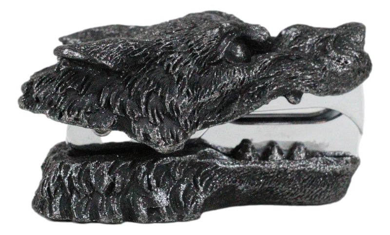 Ebros Gift Werewolf Head Staple Remover 2.75"L Desktop Office Accessory Stationery Essentials Timber Wolf Collectible Figurine