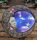 Wicca Tree Woman Greenman Ent Crescent Moon Starry Night Decorative Wall Plaque