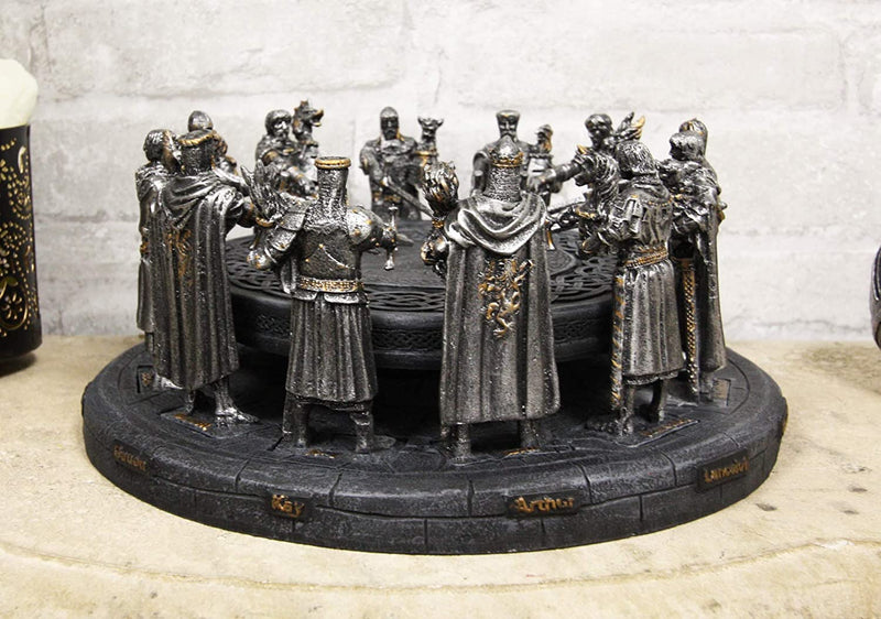 Ebros King Arthur and The Knights of The Round Table Decorative Statue 11" Wide