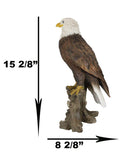 American Pride National Emblem Bald Eagle Statue 16.5"H Independence Day Glory