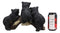 Whimsical Rustic Forest 3 Black Bear Cubs Climbing On Arched Log Statue 12.25"L - Ebros Gift