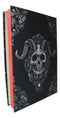 Necromancy Gothic Baphomet Demon Skull Blank Page Hardcover Journal Book