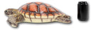 Large 18"W Coastal Marine Brown Giant Sea Turtle Swimming 3D Wall Plaque Decor