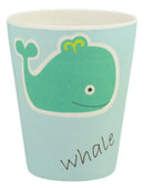 Moby Dick Whale Kids Children Toddler Baby 5 Piece Organic Bamboo Dinnerware Set