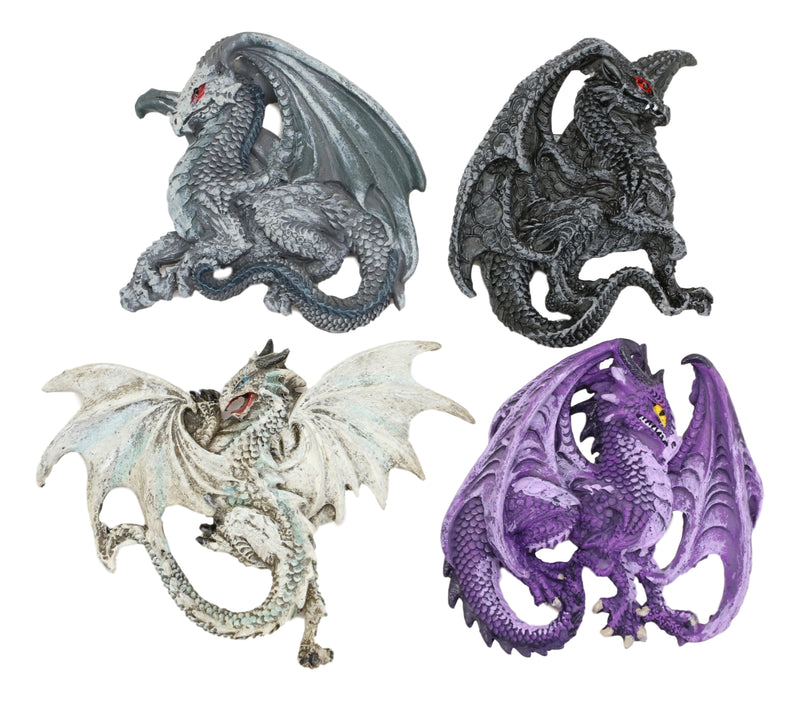 Checkmate Nightshade Darkside Omega Dragon Refrigerator Fridge Magnets Set of 4