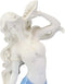 Ebros Large Mermaid Holding Conch Shell Decorative Figurine (Blue & White Ombre)