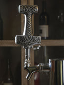 Ebros Mythology God Thor Hammer Mjolnir Novelty Beer Tap Handle Figurine With Base