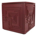 Frank Lloyd Wright Charles Ennis House Petite Cube Trinket Box Textile Block Art