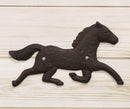 Cast Iron Rustic Western Country Running Wild Horse Wall Hanging Accent Decor 9"