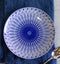 Pack Of 6 Modern Blue White Geometric Focus Porcelain Round Lunch Salad Plates
