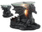Ebros Mythical Air Behemoth Dragonite Resting Black Dragon Electric Oil Burner Statue