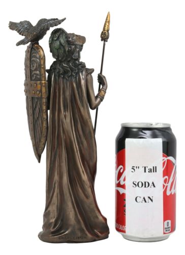 Ebros Greek Goddess Athena Wearing Helmet With Spear Aegis Shield And Owl Statue Decor