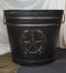 Rustic Western Star With Lucky Horseshoe Old Fashioned Bucket Vase Or Waste Bin