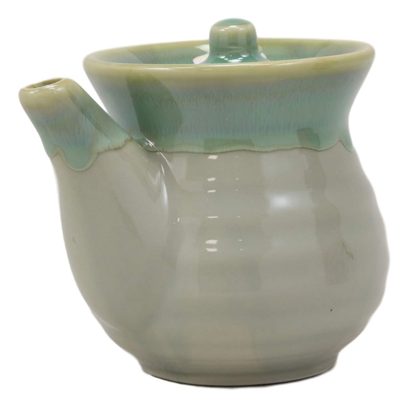 Green Traditional Japanese Tenmoku Glazed Porcelain Vinegar Soy Sauce Dispenser