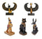 Egyptian Gods Deity Horus Bastet Anubis Matt & Isis Dollhouse Miniature Figurine