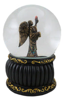 Christian Holy Archangel Saint Uriel Angel Of Light Glitter Water Globe Figurine