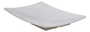 8.25"W White Melamine Curved Rectangular Sushi Serving Plates Platters Set Of 6