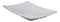 8.25"W White Melamine Curved Rectangular Sushi Serving Plates Platters Set Of 6