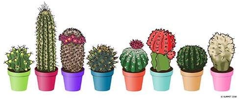 Ebros Gift Rainbow Cactus Mug Ceramic Coffee Mug 15 ounces Capacity 4.5"H
