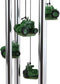Ebros Old Fashioned Vintage Country Farm Green Tractor Model Wind Chime Garden