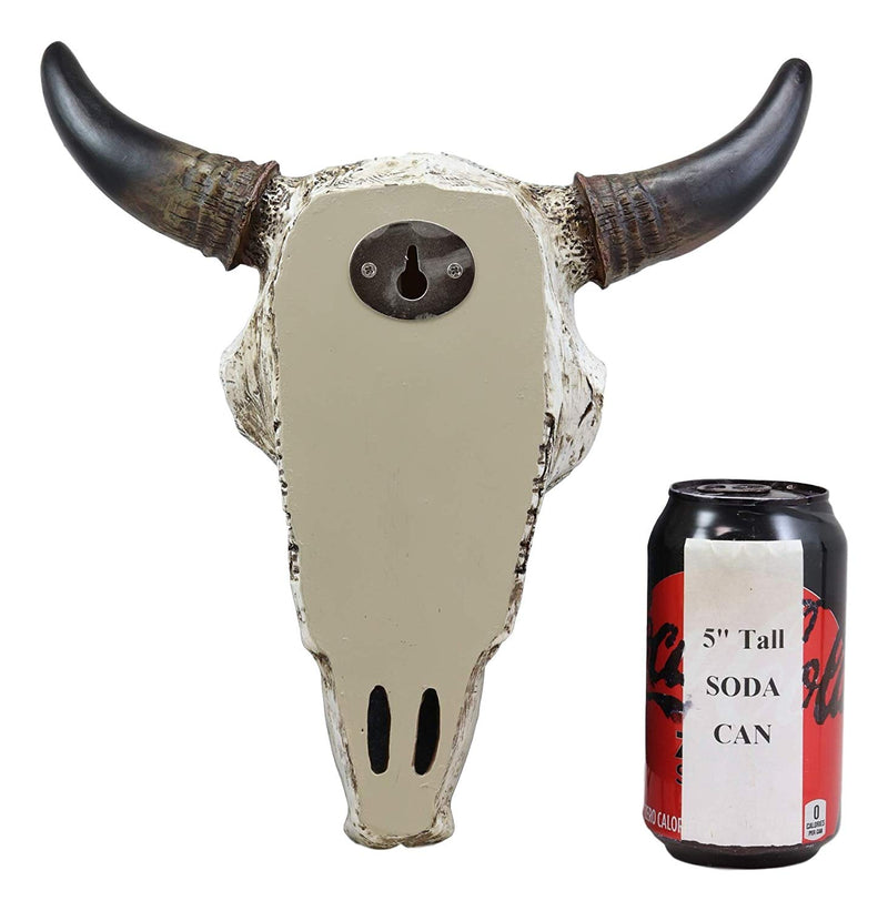 Ebros 10.75" High Western Southwest Steer Bison Buffalo Bull Cow Horned Skull Head with Two Crossed Arrows and Geometric Pyramids Design Wall Mount Decor - Ebros Gift