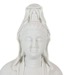 Large 29"H Feng Shui Goddess Guanyin Kuan Yin With Jar Standing on Lotus Statue