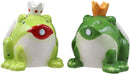 Ebros Frog Prince And Princess Kissing Ceramic Magnetic Salt And Pepper Shakers